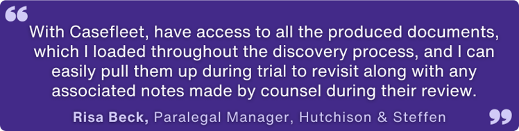 risa beck casefleet quote discovery